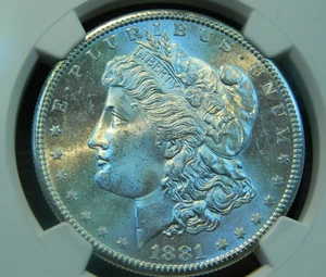 1881 S Morgan Silver Dollar NGC MS65 (Lot #21-14) - Picture 1 of 7