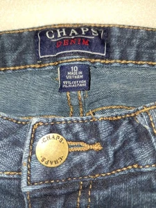 CHAPS Womens Denim Size 10 Waist 32 & Inseam 30 Medium Wash Blue Denim - Picture 1 of 7