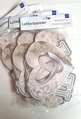 SALE!! 10 x Buchstaben Girlande *Just Married* Dekoration, Hochzeit, feiern F 26 - Bild 1 von 4