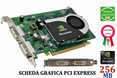 SCHEDA GRAFICA PCI EXPRESS 256 MB NVIDIA QUADRO FX 370 DDR2 DVI-I DUAL DDR2  - Immagine 1 di 2