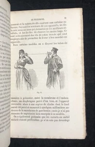 1878 Du Moncel The Telephone Microphone Phonograph Illustrated Antique In French - Picture 1 of 12