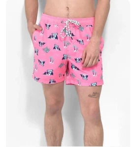Party Pants Hammertime Short Hammerhead Shark Men's Stretch Trunks SS13 NWT - Picture 1 of 8