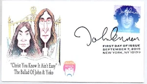 #5315 THE BEATLES JOHN LENNON FIRST DAY OF ISSUE FDC, MUSICIAN, SINGER, ACTIVIST - Picture 1 of 1