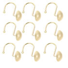  12 Pcs Curtain Hook Hangers Semicircle Frosted Hooks Hanging for Shower
