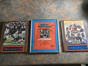 Vintage Lot Of Denver Broncos Plaques New In Package Plus Sports Illustrated - Picture 1 of 5
