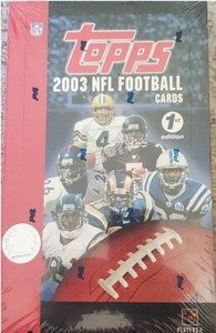 2003 TOPPS 1ST EDITION FOOTBALL BOX ( VERY RARE 1/10 Circulation to Reg Topps)
