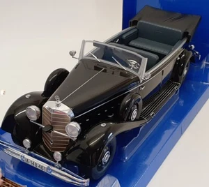 Model Car Group 1/18 MCG18207 - 1938 Mercedes Benz 770 (W150) Cabriolet - Black - Picture 1 of 6
