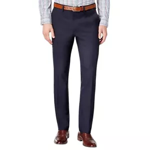 Kenneth Cole Men's Slim Fit Stretch Dress Pants Navy Blue NWT 30x30 $95 - Picture 1 of 9