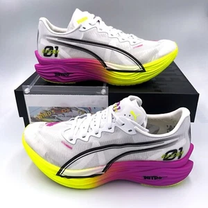 Puma Deviate Nitro Elite 3 Ekiden Glow White Pure Magenta 311896-01 Taglia Uomo - Foto 1 di 24