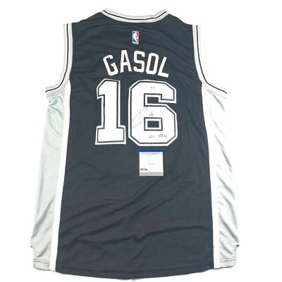 Camiseta firmada por Pau Gasol PSA/DNA San Antonio Spurs autografiada Foto 1 de 2