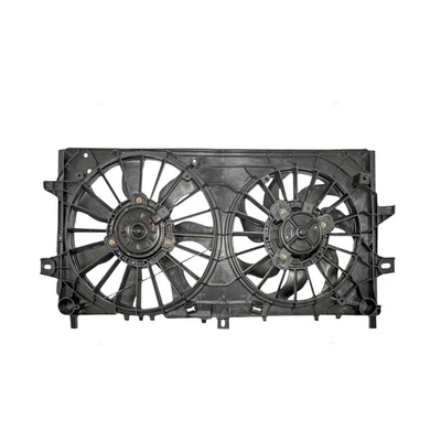 NEW DUAL RADIATOR AND CONDENSER FAN FITS CHEVROLET IMPALA 2006-2011 89018691 - Image 1 of 2