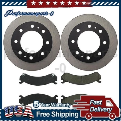 Juego de pastillas de freno de disco delanteras rotor de freno de disco para Chevrolet Express 4500 2009-2016 Foto 1 de 4