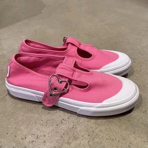 VANS Mary Janes Azalea Pink Style 93 Sneakers Women's 8 Heart Buckle - Picture 1 of 7