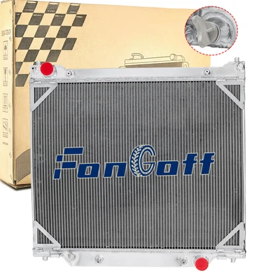 4 Rows Aluminum Radiator for 1997-2014 99 Ford E150 E250 E350 Econoline Wagon V8 - Image 1 of 4