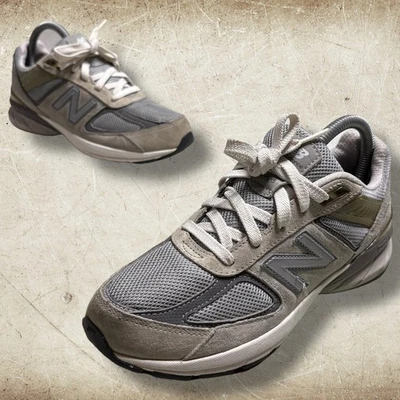 New Balance 990 V5 Men's Size 5.5 Gray White Sneakers Shoes GC990GL5 - Image 1 of 4