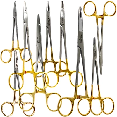 T/C Olsen Hegar Suture Needle Holder Driver Cutting Scissors Surgical Dental