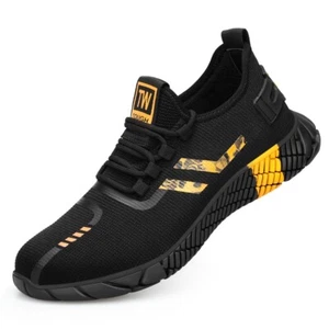HERREN DAMEN SICHERHEIT SPORTSCHUH ARBEIT LEICHT STAHLKAPPE STIEFEL SCHUHE UK-GRÖßEN - Bild 1 von 29