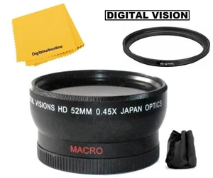 0.43X Wide angle Lens For Panasonic HC-WXF991 VX981 HC-X920 W850 HC-V785 HC-V750 - Picture 1 of 5