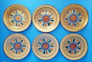 SET OF 6 VINTAGE KUTANI JAPAN 1000 THOUSAND FACES SALAD/DESSERT PLATES - Picture 1 of 5