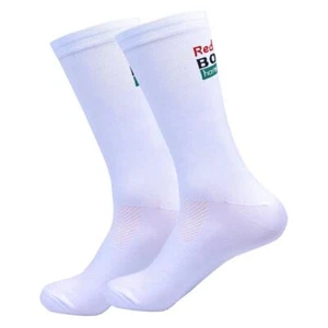 White UAE Cycling Socks – Lightweight Mesh MTB Compression Socks for Adults - Picture 1 of 30