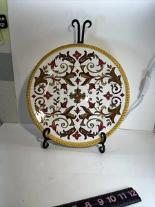 Pier 1 ORALIA Earthenware Hand Painted Dinner Plate 11 1/2” - Picture 1 of 8