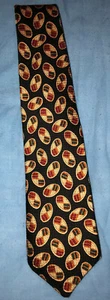 Tailors Row Finery Tie- Black with a Geometric Pattern- Looks New! - Picture 1 of 6