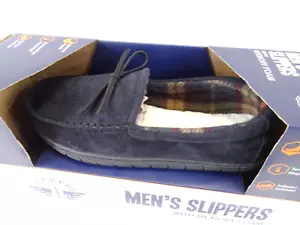 Zapatillas Dockers para hombre con espuma viscoelástica talla M 7-8 interior/exterior negras NUEVAS - Imagen 1 de 4