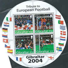 Gibraltar 2004 - European Football Soccer - Souvenir Stamp Sheet Scott #974a MNH