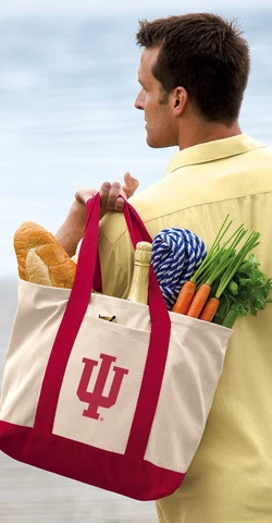 IU Tote Bags CANVAS Indiana University Tote Bag Cover