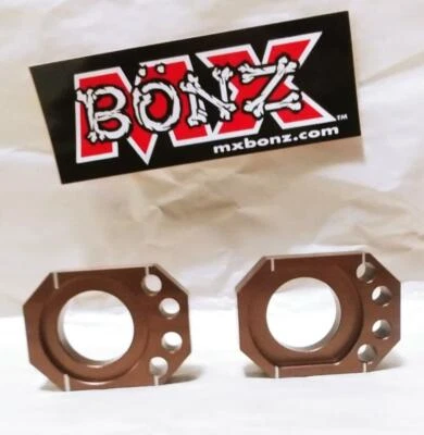 BLOQUES DE EJE DE RUEDA TRASERA SUZUKI RM250 1993-1999 RM 250 BLOQUES DE AJUSTE DE CADENA RM250 Foto 1 de 2