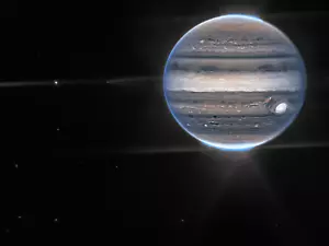 Anelli Aurore Giove James Webb Telescopio Spaziale Arte Foto Stampa Poster - Foto 1 di 2