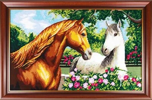 DIY Nadelspitzen-Set "Graceful Pair" 19,7"x31,5" / 50x80 cm - Bild 1 von 2