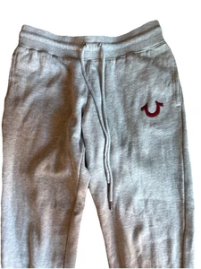 True Religion Jogger Pants Womens Small Grey Drawstring Waist - Picture 1 of 5