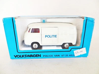 KADO KT-35 'VW T1 HOLANDA POLICÍA POLÍTICA PANEL VAN' BLANCO. 1:43. Sin usar, en caja Foto 1 de 4