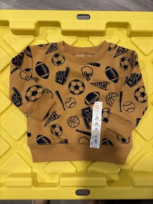 Cuello redondo deportivo tostado y azul marino talla 12 meses Foto 1 de 2