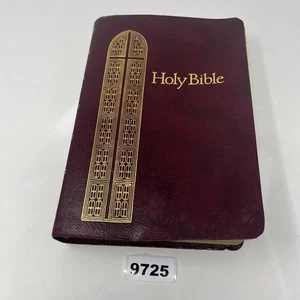 Holy Bible KJV 1990 Nelson Regency - Burgundy Leather Giant Print Red Letter - Picture 1 of 17