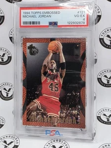 1994 Topps Embossed #121 Michael Jordan -- PSA 4 - Bild 1 von 2
