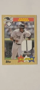 2022 Topps Frank Thomas 87ASR-FR 1987 All Star Material Relic SP WHITE SOX - Picture 1 of 2