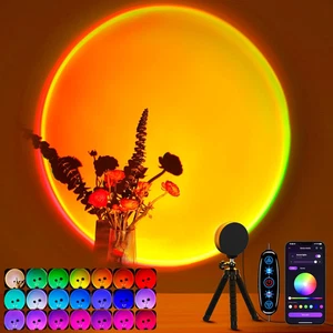 Sunset Lamp Projector Multicolor Changing LED Projection Lamp,Switch Button and - Picture 1 of 12