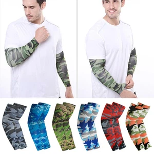 Sun UV Protection Hand Cover Cooling Sports Sleeve Arm Sleeves Cycling Fishing - Picture 1 of 25