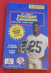 1991 All World Canadian Football Premier Edition Box sigillato (36 confezioni) francese - Foto 1 di 2