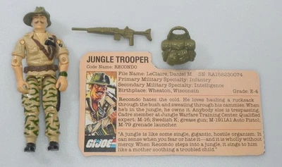 Figura de colección Recondo Green Camo V1 1984 G.I. GI Joe 3,75 ARAH *100 % completo Foto 1 de 4