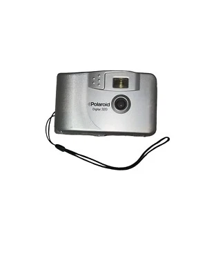 VTG 1999 Polaroid PhotoMAX FUN 320 0.1MP Digital Camera Silver ****TESTED**** - Image 1 of 3