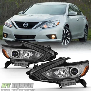 For 2016 2017 2018 Altima Headlights Halogen w/out LED DRL Headlamps Left+Right - Picture 1 of 7