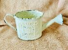 Mini Metal Watering Can for Indoor Plants or Play Time Antique White VERY CUTE!!