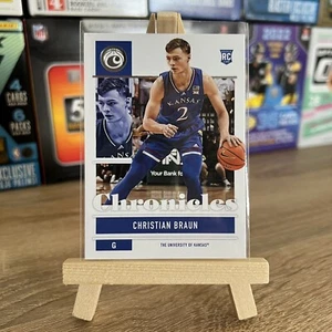 Christian Braun 2022-23 Panini Chronicles Draft Picks #6 RC Kansas Jayhawks - Bild 1 von 2