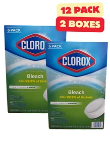 Clorox Ultra Clean Toilet Bowl Cleaner Tablets with Bleach (12 PACK, 2 Boxes) - Picture 1 of 3