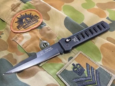 Quality Sharp Military Army Fighting Tactical Stealth Combat Folding Blade Knife - image 1 of 4