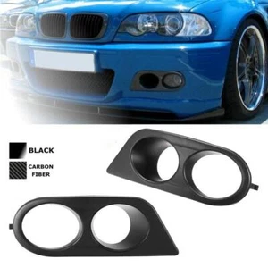Car Front Bumper Grill Fog Light Cover Grille Trim Mesh for Bmw E46 M3 2001-2006 - Bild 1 von 12