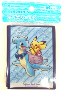 Pokemon Card Sleeves Lapras Ride Deck Shield 64pcs Japanese Pikachu Japan New - Imagen 1 de 2